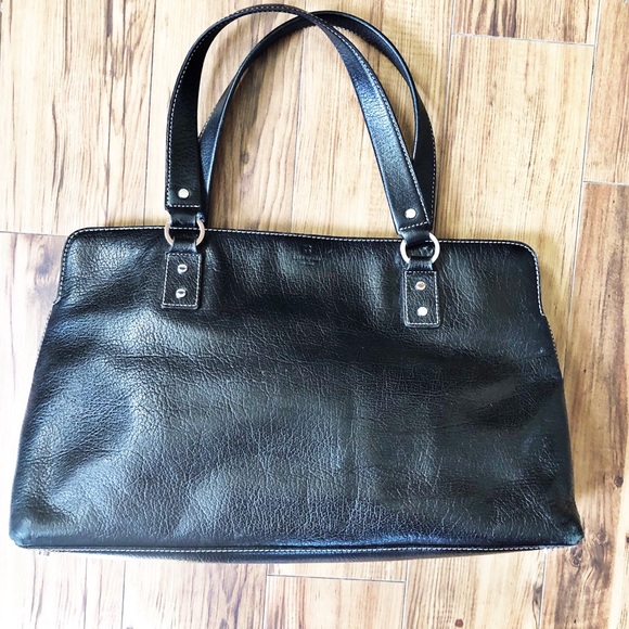 kate spade Handbags - Kate Spade Black Leather Tote Laptop Business Bag